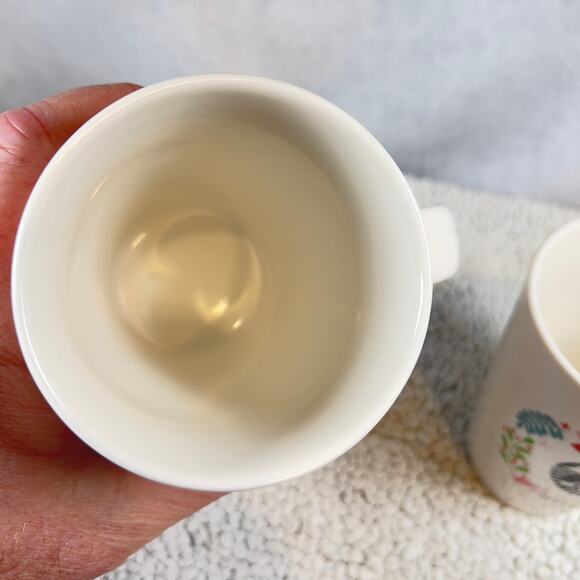 Starbucks Holiday Coffee Cup Mug Christmas 2019 Holly & Doves Set of 2 Siren - Picture 7 of 10